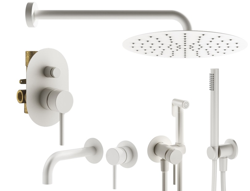 

Душевой комплект Plumberia Selection Ixo KITZXO15BO210 белый матовый, KITZXO15BO210