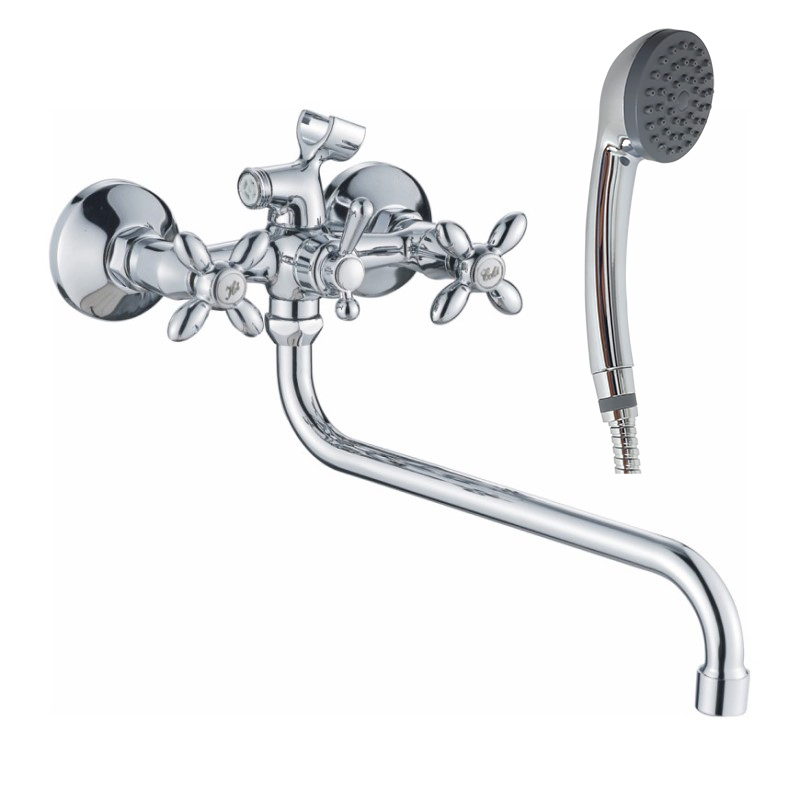 

Смеситель Haiba HB2227 для ванны с душем, Хром, HB2227