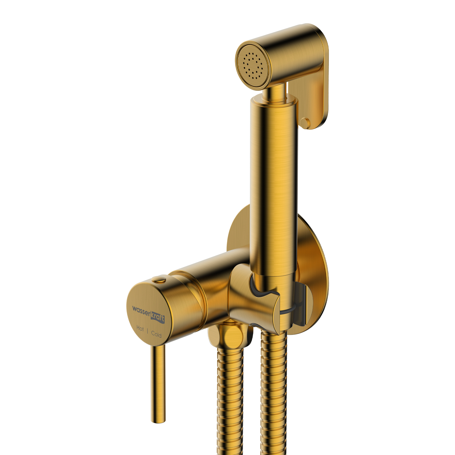 

Гигиенический душ WasserKRAFT A70838 со смесителем, золото матовое, A70838