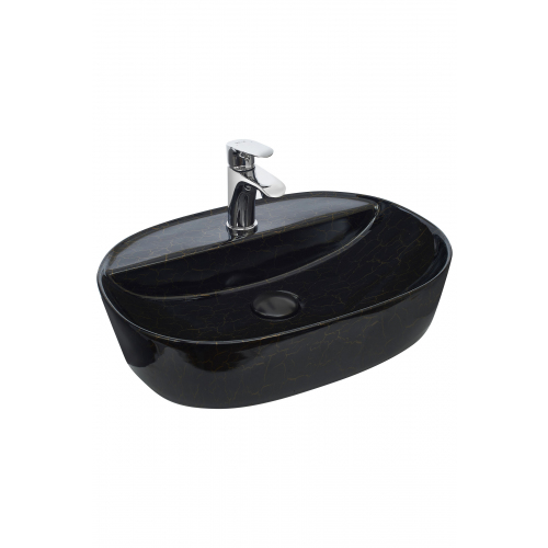

Раковина WeltWasser SK ELBACH 2202 K509 накладная 38,5 см, Черный, ELBACH 2202 K509