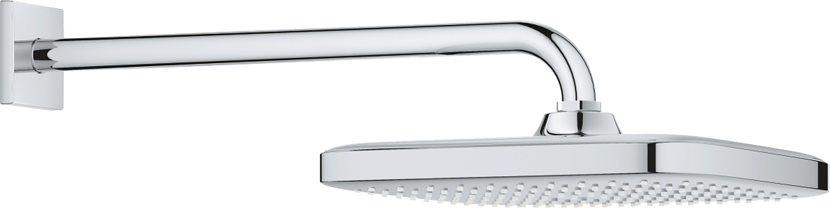 

Верхний душ Grohe Tempesta 250 Cube 26682000 хром, с кронштейном 380 мм