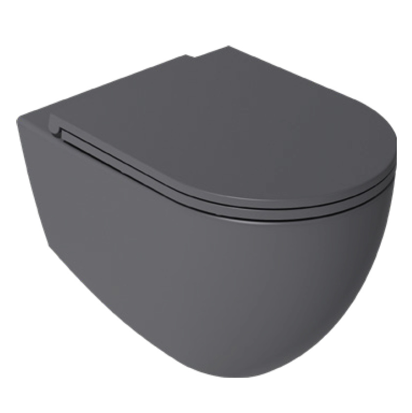 

Унитаз подвесной Isvea Infinity 10NF02001SV-2C безободковый, антрацит матовый, 10NF02001SV-2C