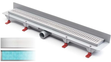 

Душевой лоток MCH Chudej CH 650 KN2 с рамкой из нержавеющей стали, Хром глянцевый, CH 650 KN2