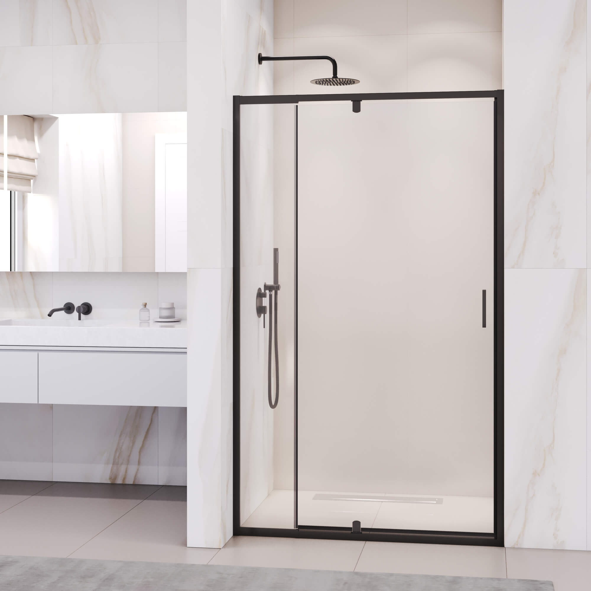 

Душевая дверь в нишу RGW Passage PA-008B 110x195 см, профиль черный, стекло прозрачное, PA-008B