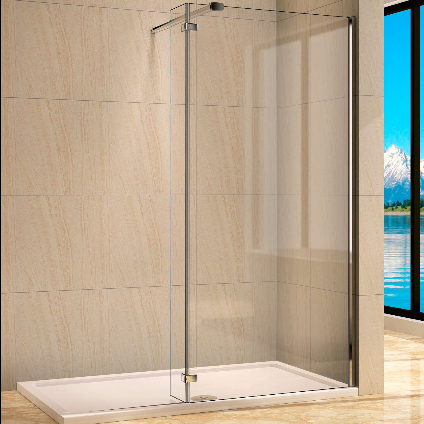 

Душевая перегородка Weltwasser WW400 Walk-In 100G+30G, WW400 Walk-In 100G+30G