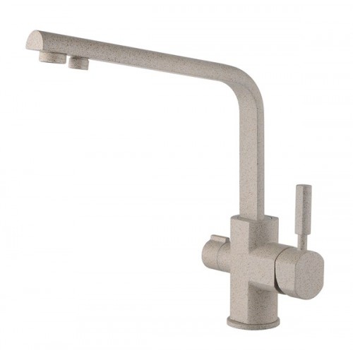 

Смеситель KAISER Decor 40144-4 (бежевый песок) для кухонной мойки под фильтр, Decor 40144-4