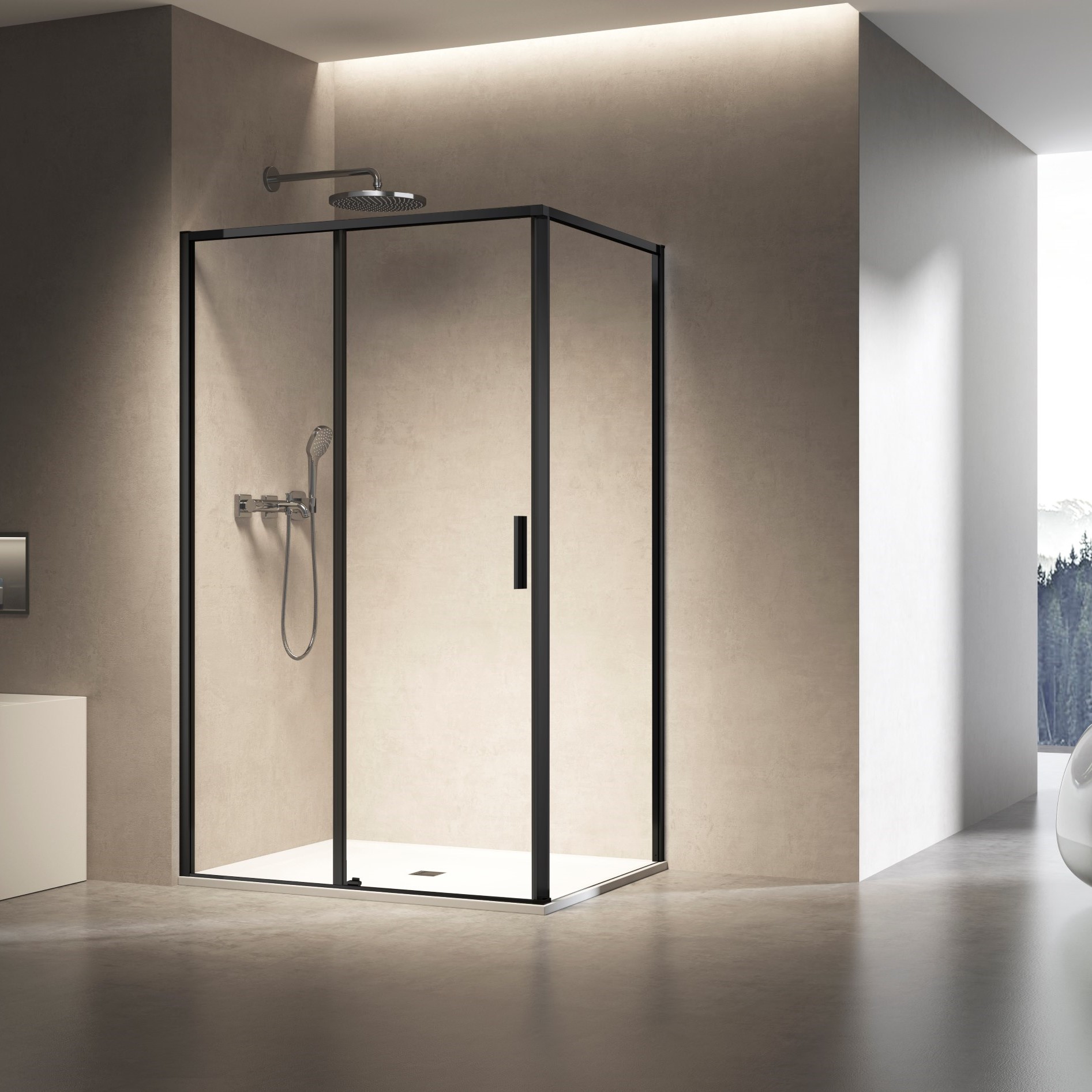 

Душевой уголок Vincea Slim 8mm VSR-6SL8014CLB 140x80x200 см, профиль черный, стекло прозрачное, VSR-6SL8014CLB