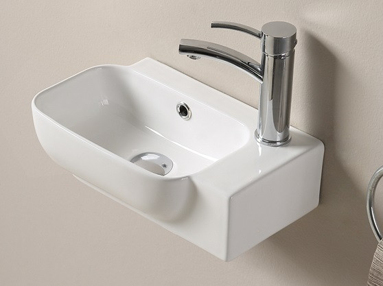 

Раковина CeramaLux N 78580L 40x25 левая, Белый, 78580L