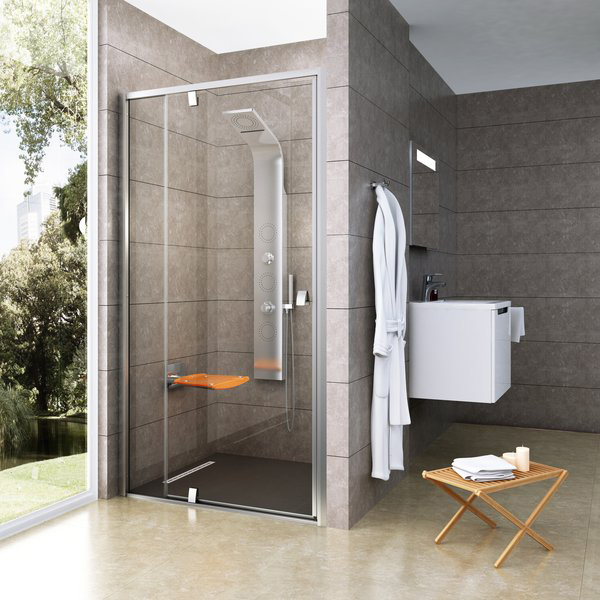 

Душевая дверь в нишу Ravak PDOP2-120 Transparent, профиль хром