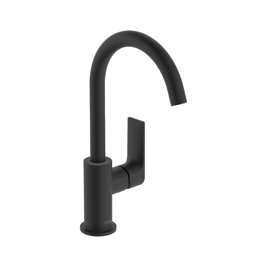 

Смеситель Hansgrohe Rebris E 210 72576670 для раковины с поворотным изливом черный, E 210 72576670