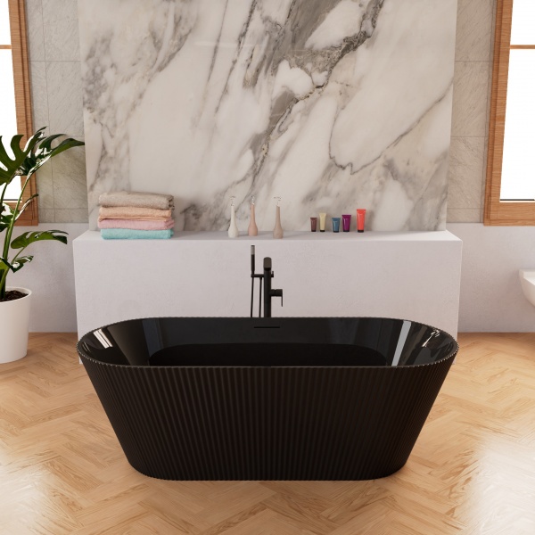 

Акриловая ванна Frank F6103 Black/Black 170х75 см, черная, Черный, 12314