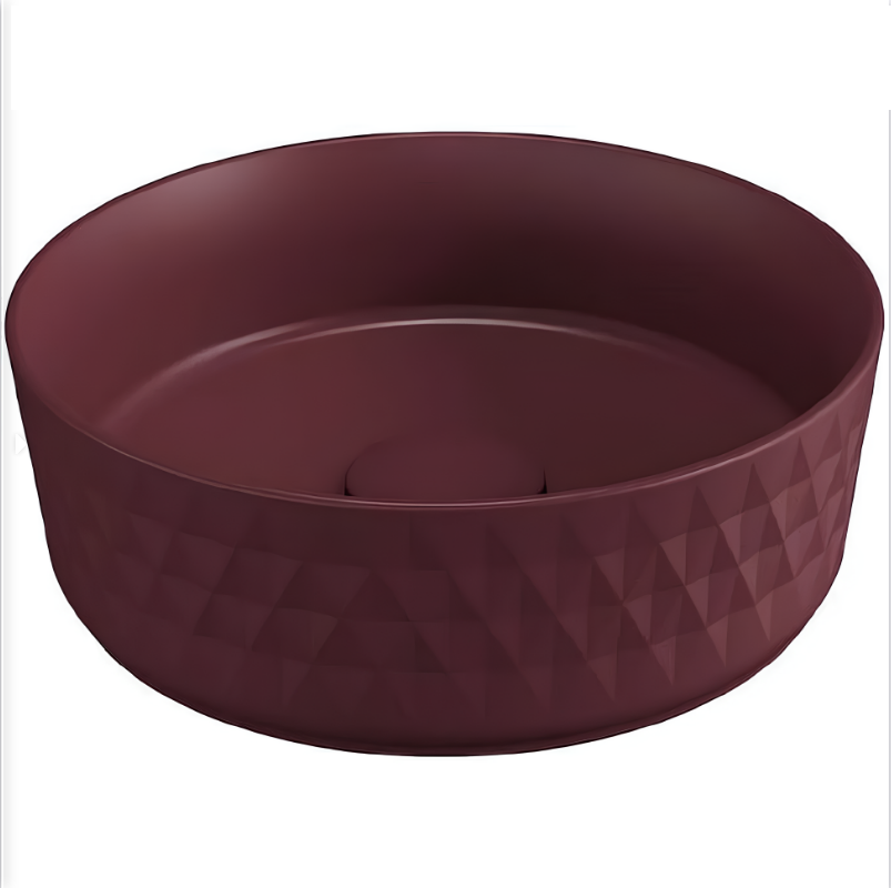 

Раковина Isvea Davanti 10NF67036SV-2R 36x36 см, бордовая матовая, 10NF67036SV-2R