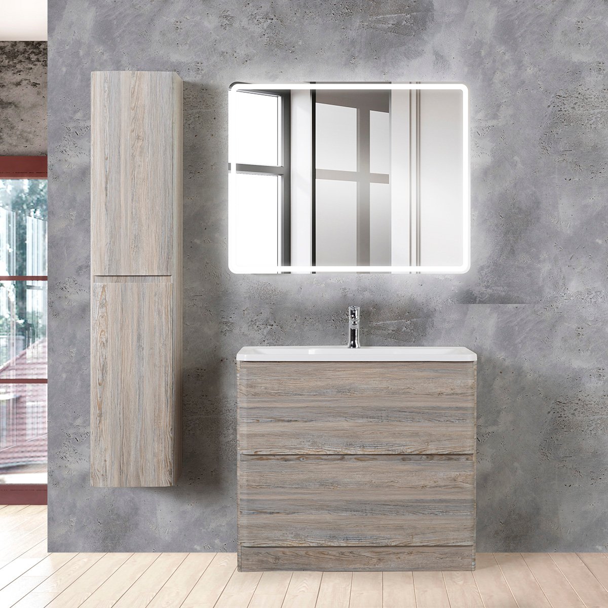 

Мебель для ванной BelBagno Albano 80 напольная, pino scania