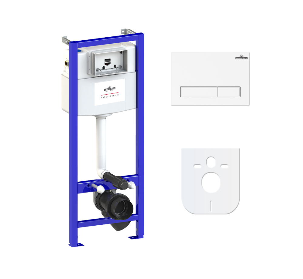 

Комплект инсталляции для подвесного унитаза 4 в 1 Lavinia Boho Relfix 77010001, Белый