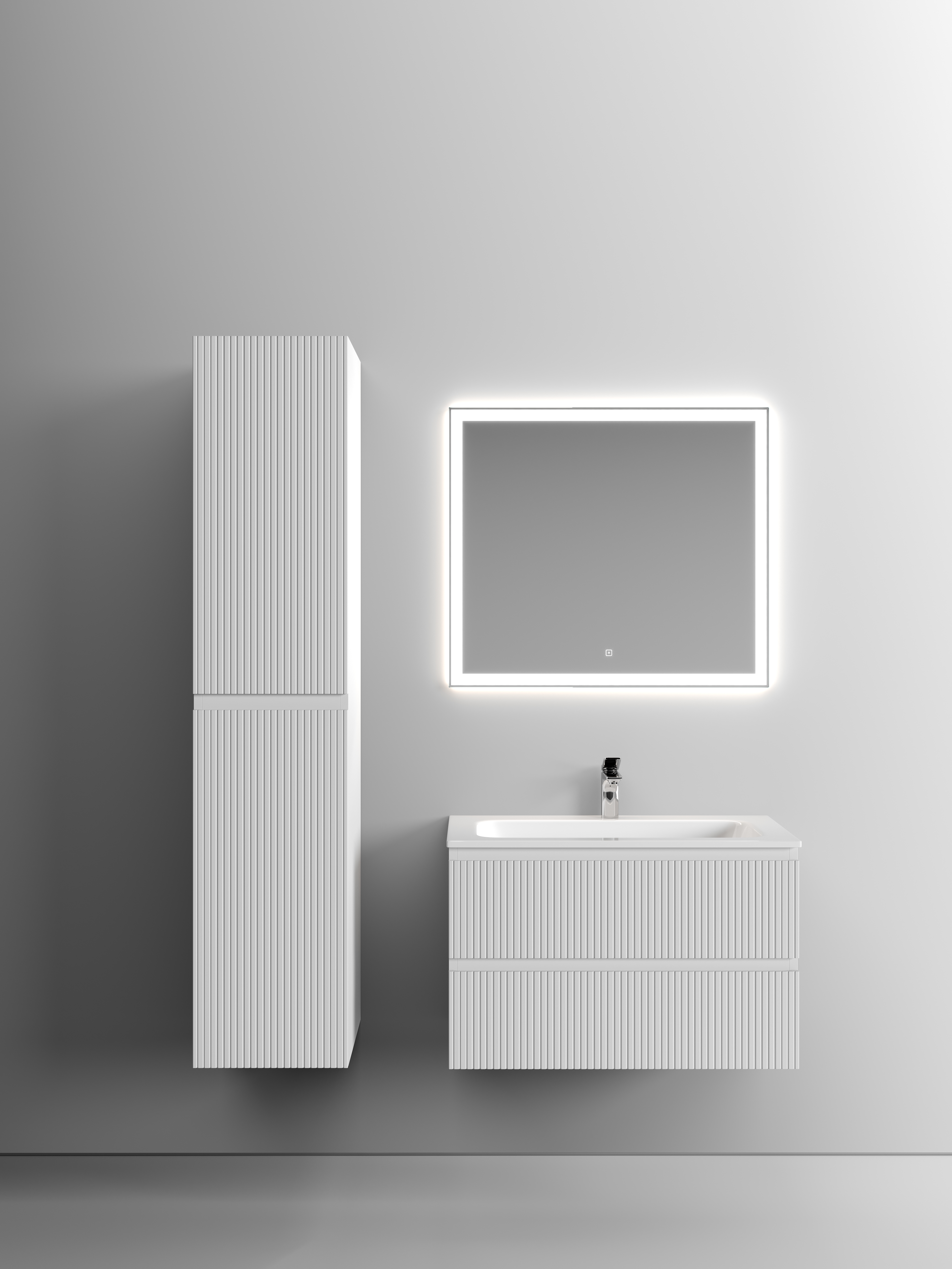 

Мебель для ванной Sancos Snob T 80 SNT80W 2 ящика, Bianco, Белый, Snob T 80