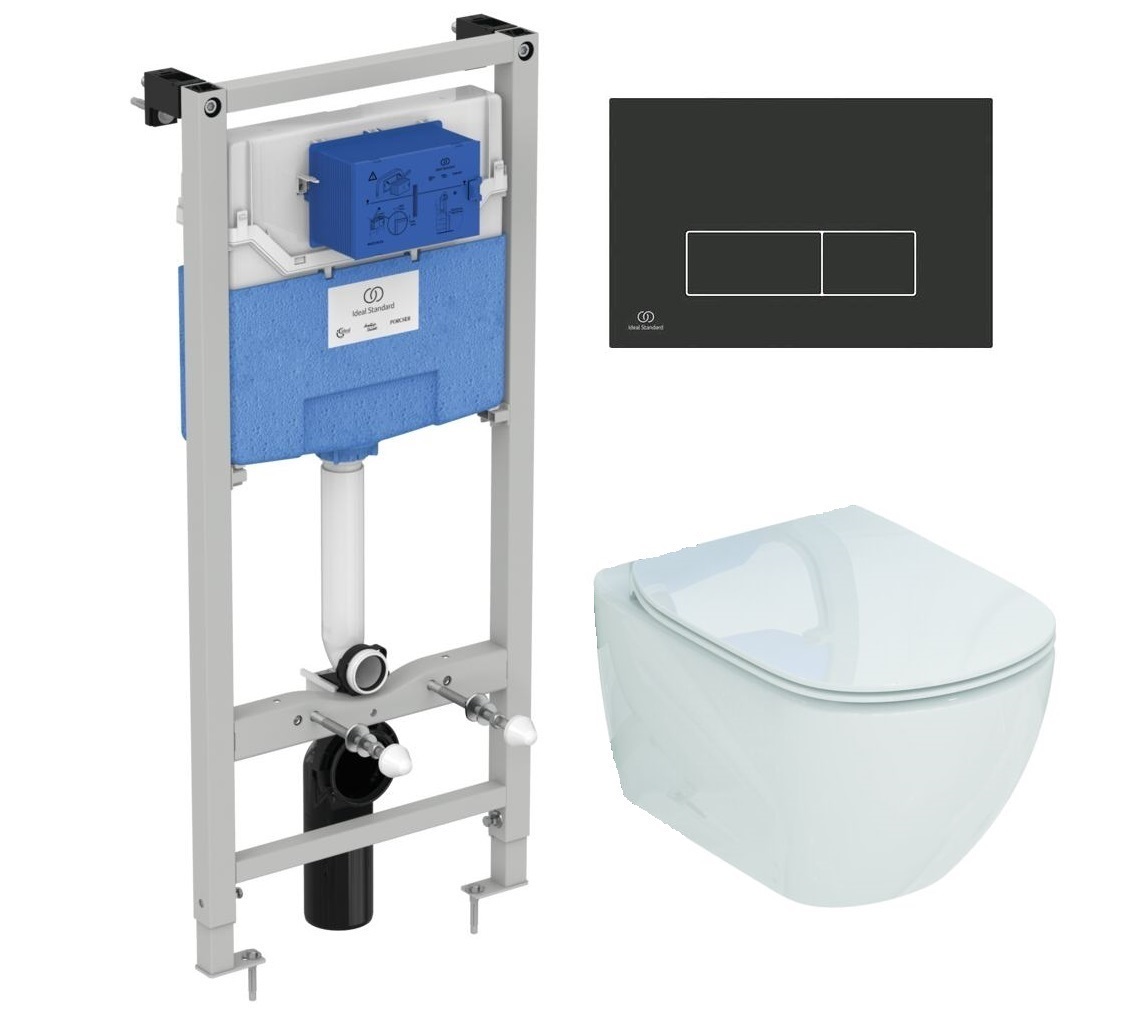 

Комплект инсталляция Ideal Standard Prosys Frame R020467+унитаз Ideal Standard Tesi T007901+кнопка смыва R0121A6, Белый, R020467+T007901+R0121A6