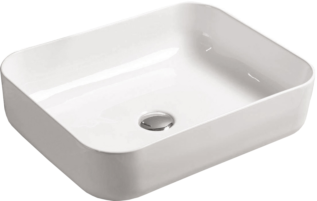 

Раковина SantiLine SL-1051 накладная 50х39 белая, Белый
