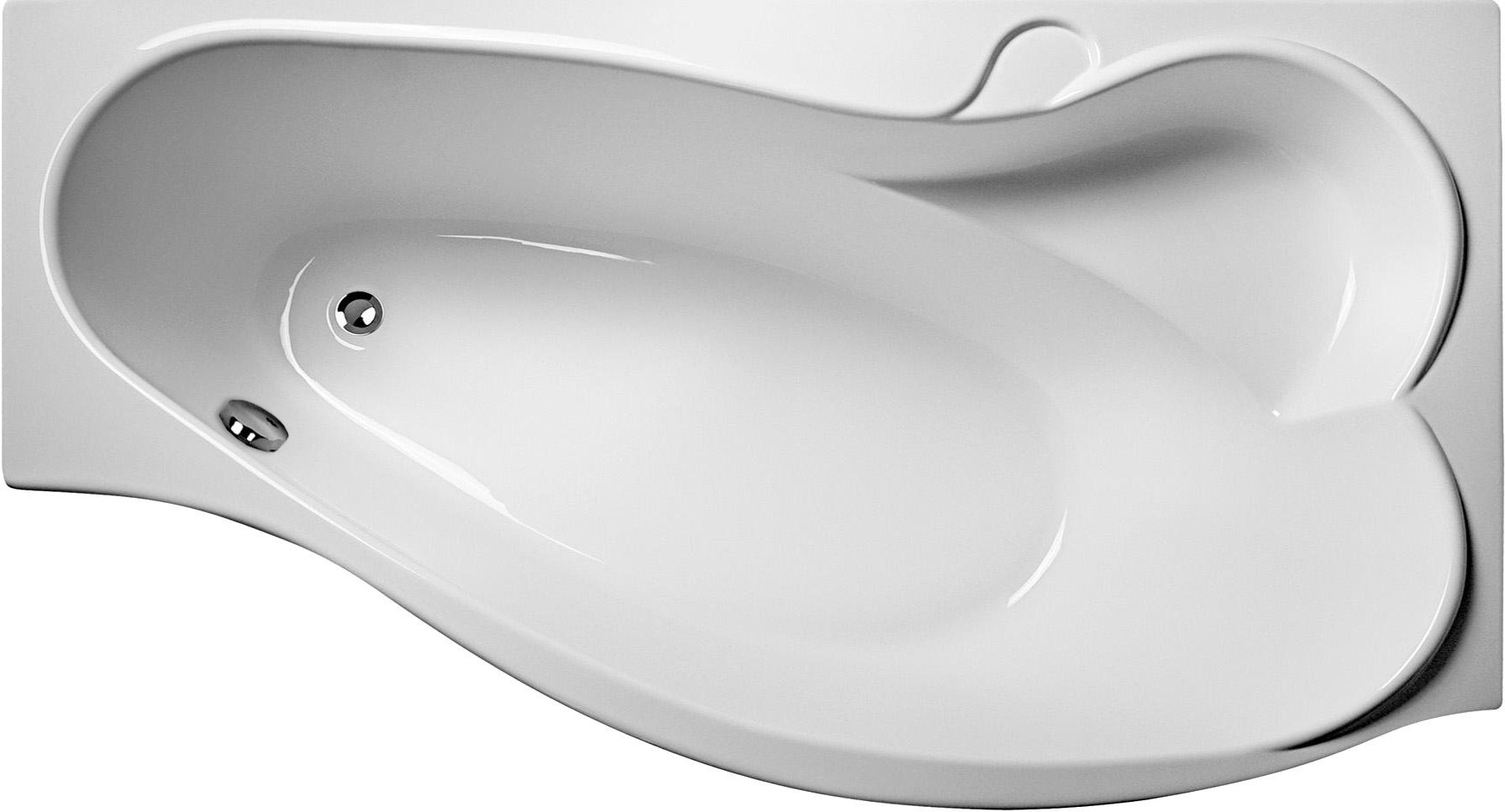 

Акриловая ванна 1MarKa Gracia 150x95 R, Белый, Gracia