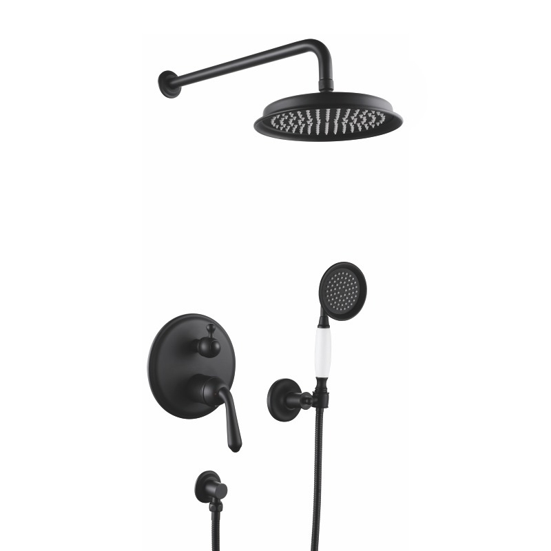 

Душевая стойка Rose R0235H черный встраиваемая, R0235H