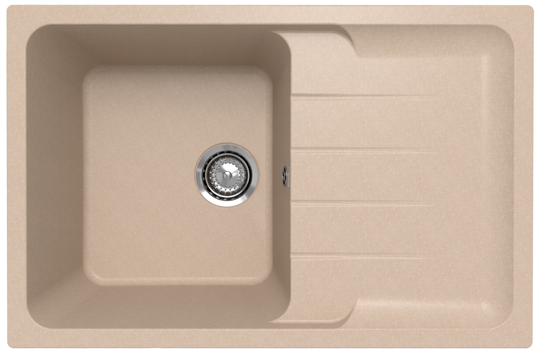 

Мойка кухонная Ulgran Quartz Gerda 780-03 78х51 см, десерт, Бежевый, Gerda 780-03