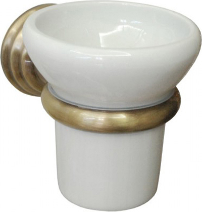 

Стакан Bagno & Associati Canova CA14292 BR, Белый;бронза, Canova CA14292 BR