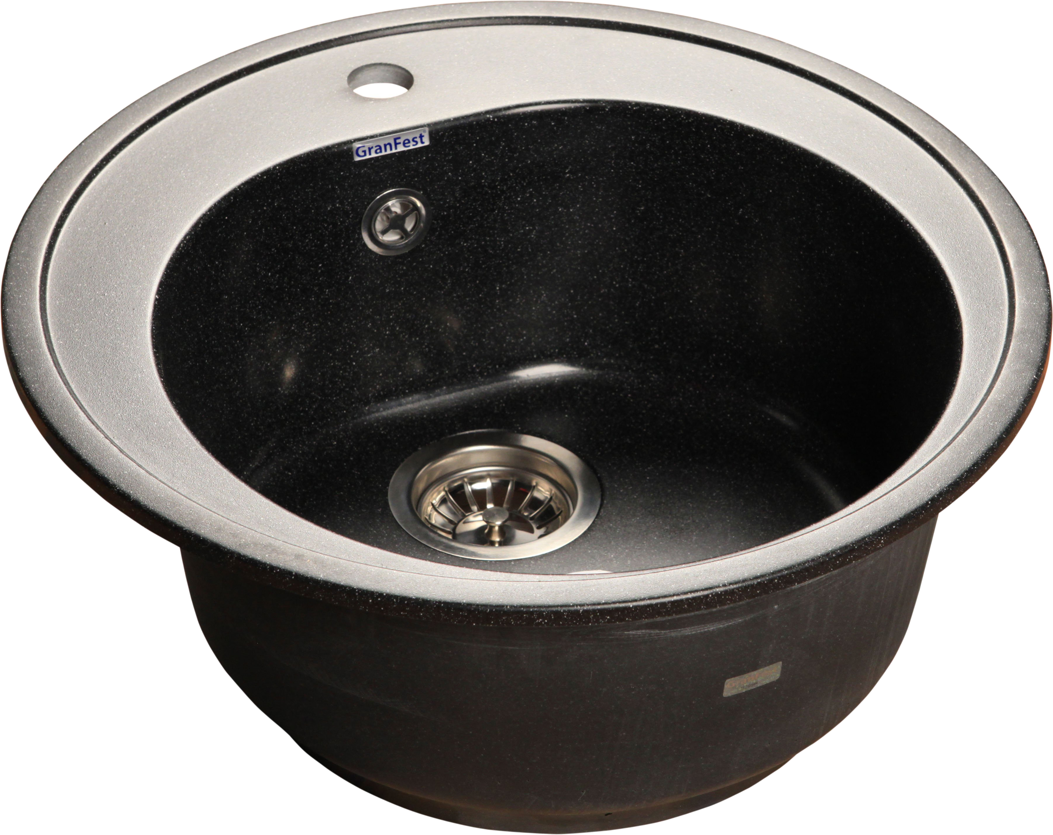 

Мойка кухонная GranFest Rondo R-510 черная, Черный, R-510 черный