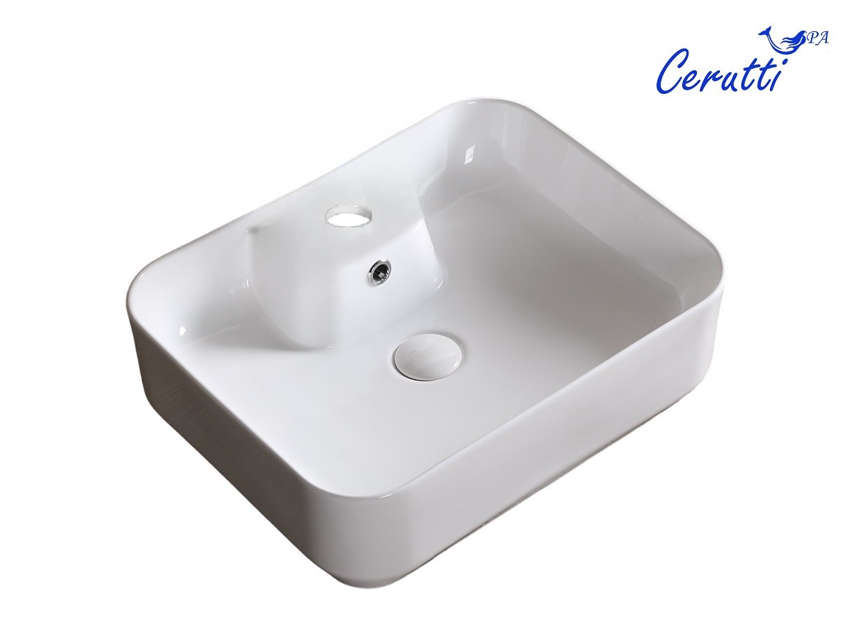 

Раковина Ceruttispa CR0097 51х41 накладная, белая, Белый, CR0097