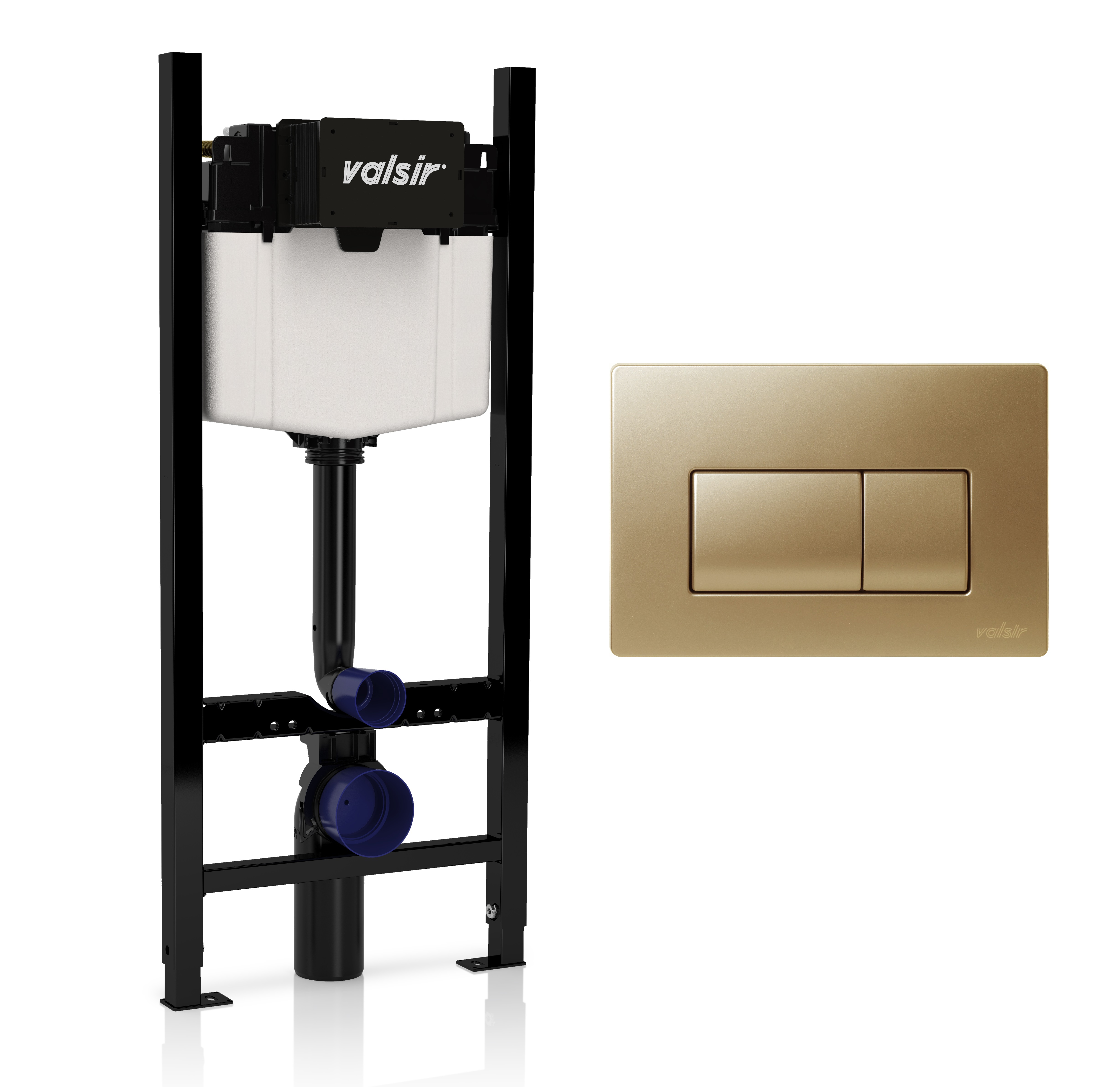 

Инсталляция для унитазов Valsir Winner S VS0853202 + кнопка VS0871340 золото матовое, Winner S VS0853202