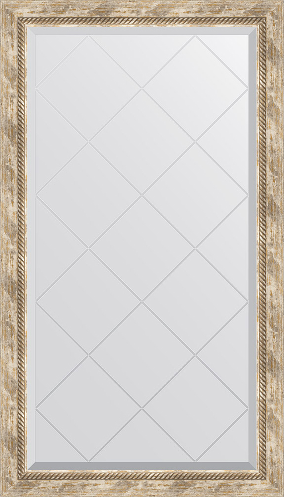 

Зеркало Evoform Exclusive-G BY 4220 73x128 см прованс с плетением, Светлое дерево;эффект старины, Exclusive-G BY 4220