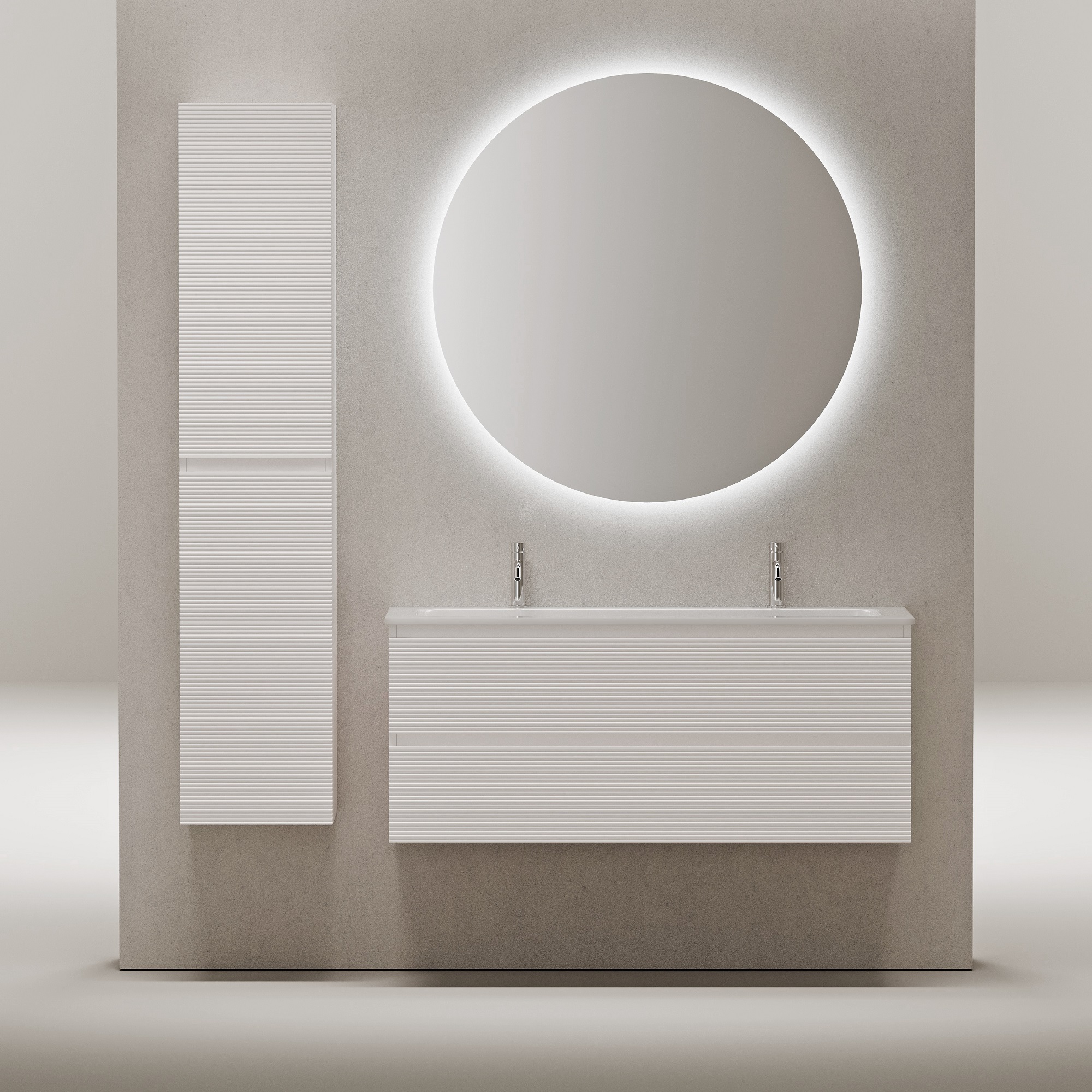 

Мебель для ванной Sancos Folk 120 подвесная, Bianco (раковина Element CN7016), Белый матовый, FL120W