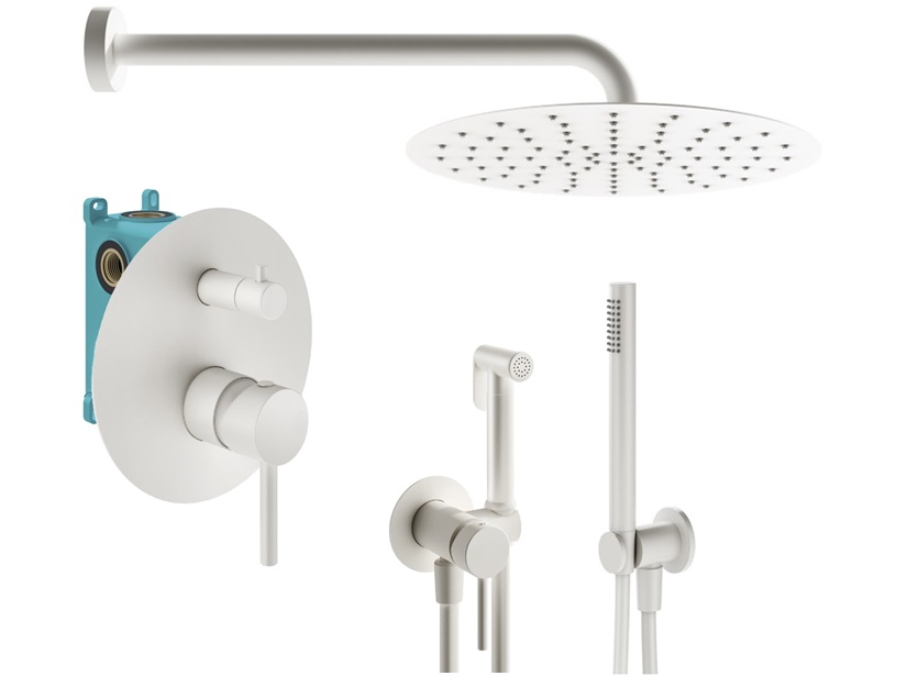 

Душевой комплект Plumberia Selection Ixo KITZXO18BO белый матовый, KITZXO18BO