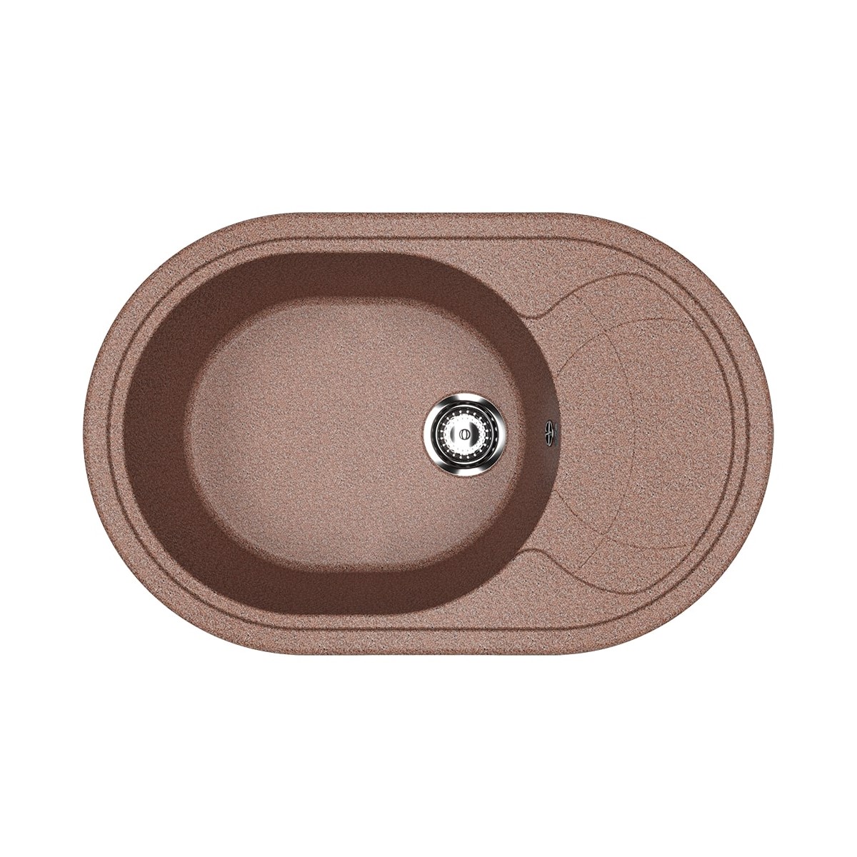 

Мойка кухонная Ulgran U-610-307 78х50 коричневая, Коричневый, U-610-307
