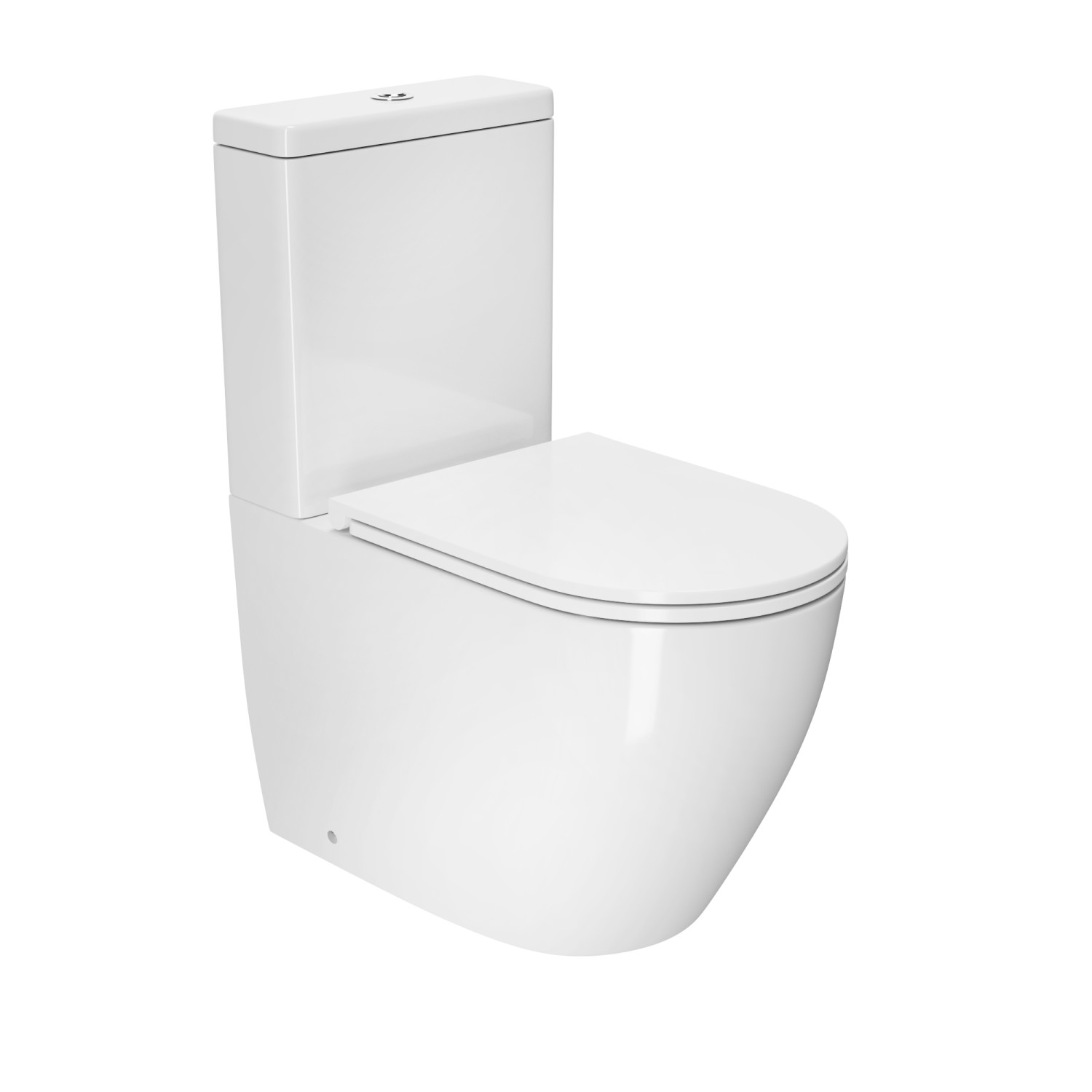 

Унитаз-компакт D&K Matrix DT1397016 безободковый, сиденье с микролифтом, Белый, DT1397016