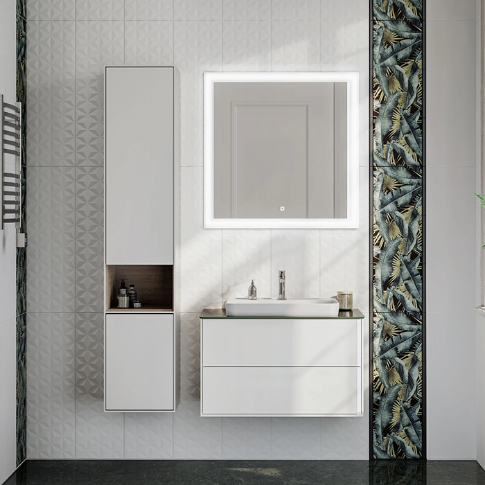

Мебель для ванной Kerama Marazzi Plaza Modern 80 подвесная, 2 ящика, белая, Белый, Plaza Modern 80