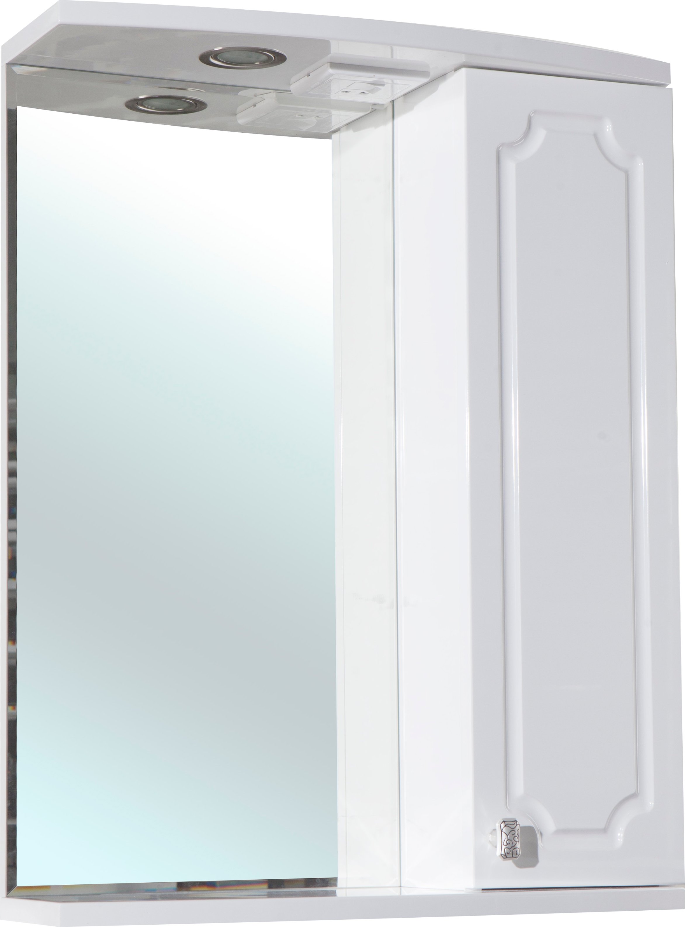 

Зеркало-шкаф Bellezza Кантри 55 R, с подсветкой, Белый