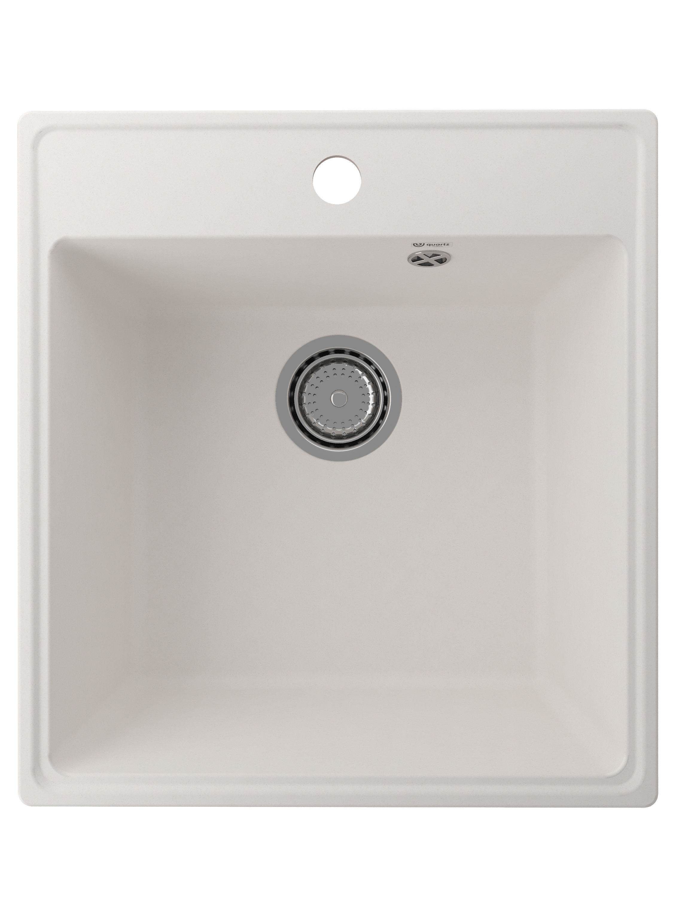 

Мойка кухонная Ulgran Quartz Forte 460-01 46х50 см, жасмин, Белый, Forte 460-01