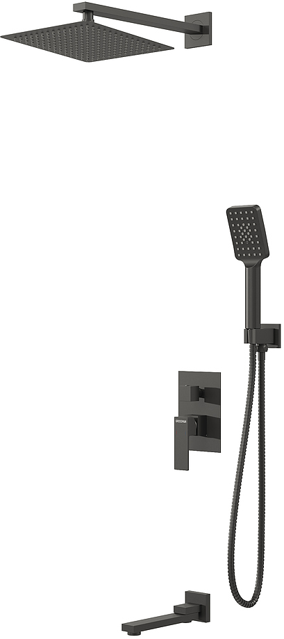 

Душевой комплект Grossman Style 501.K35.05.210 черный матовый, 501.K35.05.210