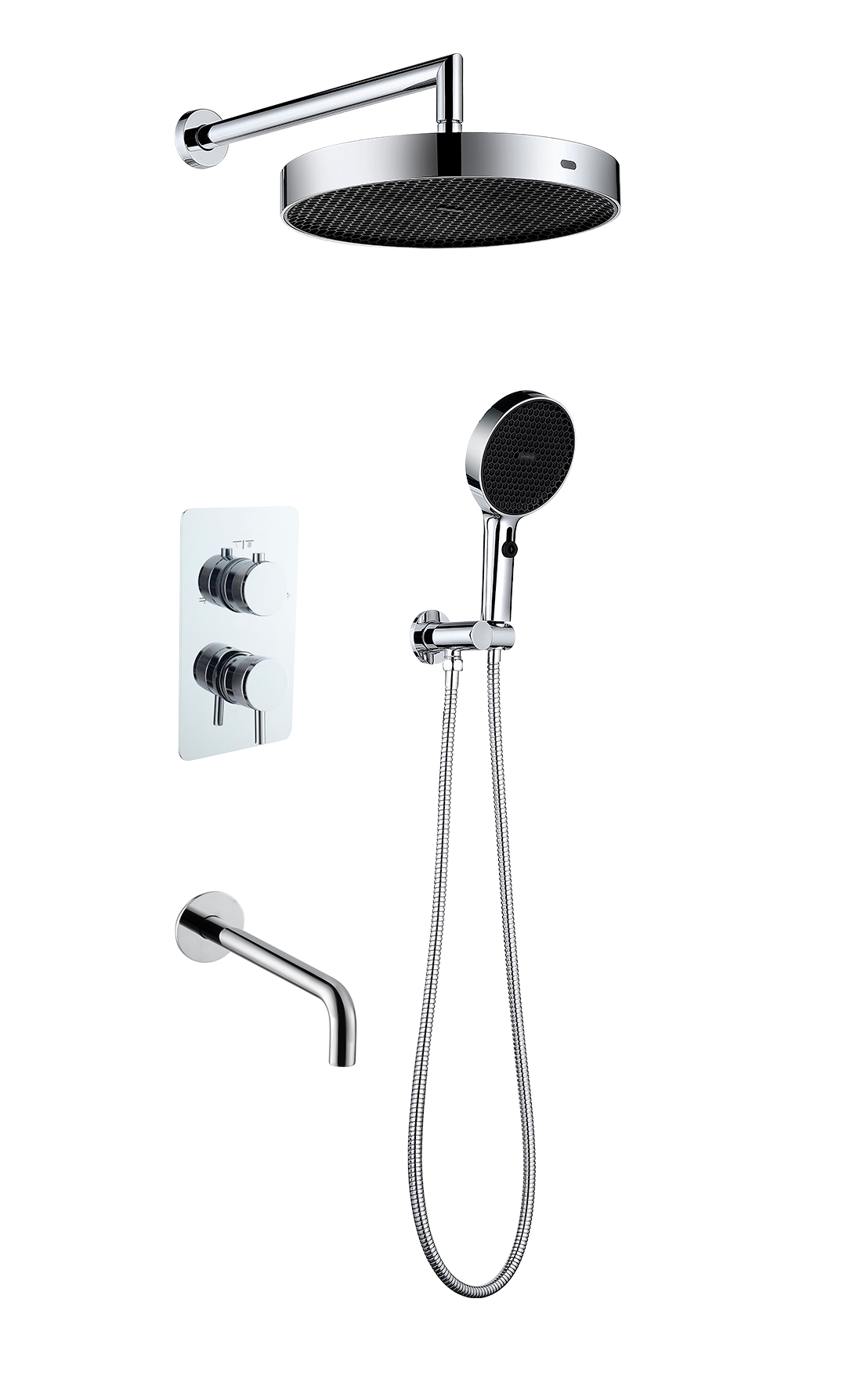 

Душевая система Boheme Cell 427-CR со смесителем и изливом, хром, Cell 427-CR