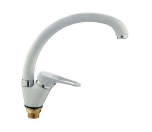 

Смеситель для кухонной мойки Frap F4113-8 белый гранит, Гранит;белый, F4113-8