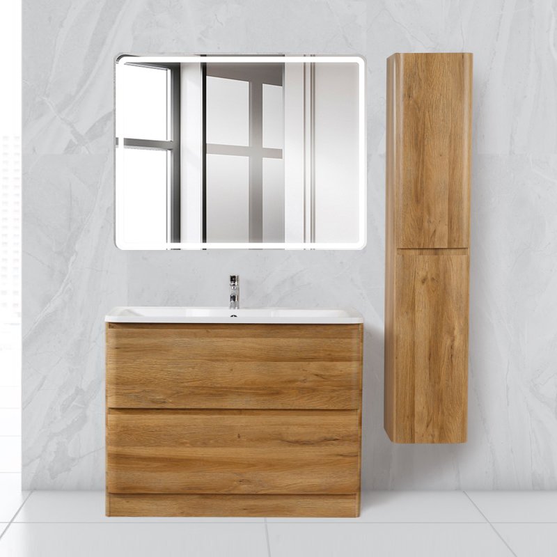 

Мебель для ванной BelBagno Albano 80 напольная, rovere rustico