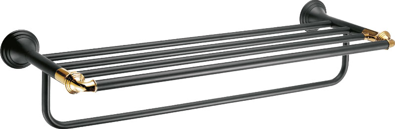

Полка Fixsen Luksor FX-71615B для полотенец, Черный, Luksor FX-71615B