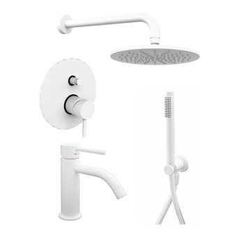 

Душевой комплект Paffoni Light KITLIG015BO071 белый матовый, KITLIG015BO071