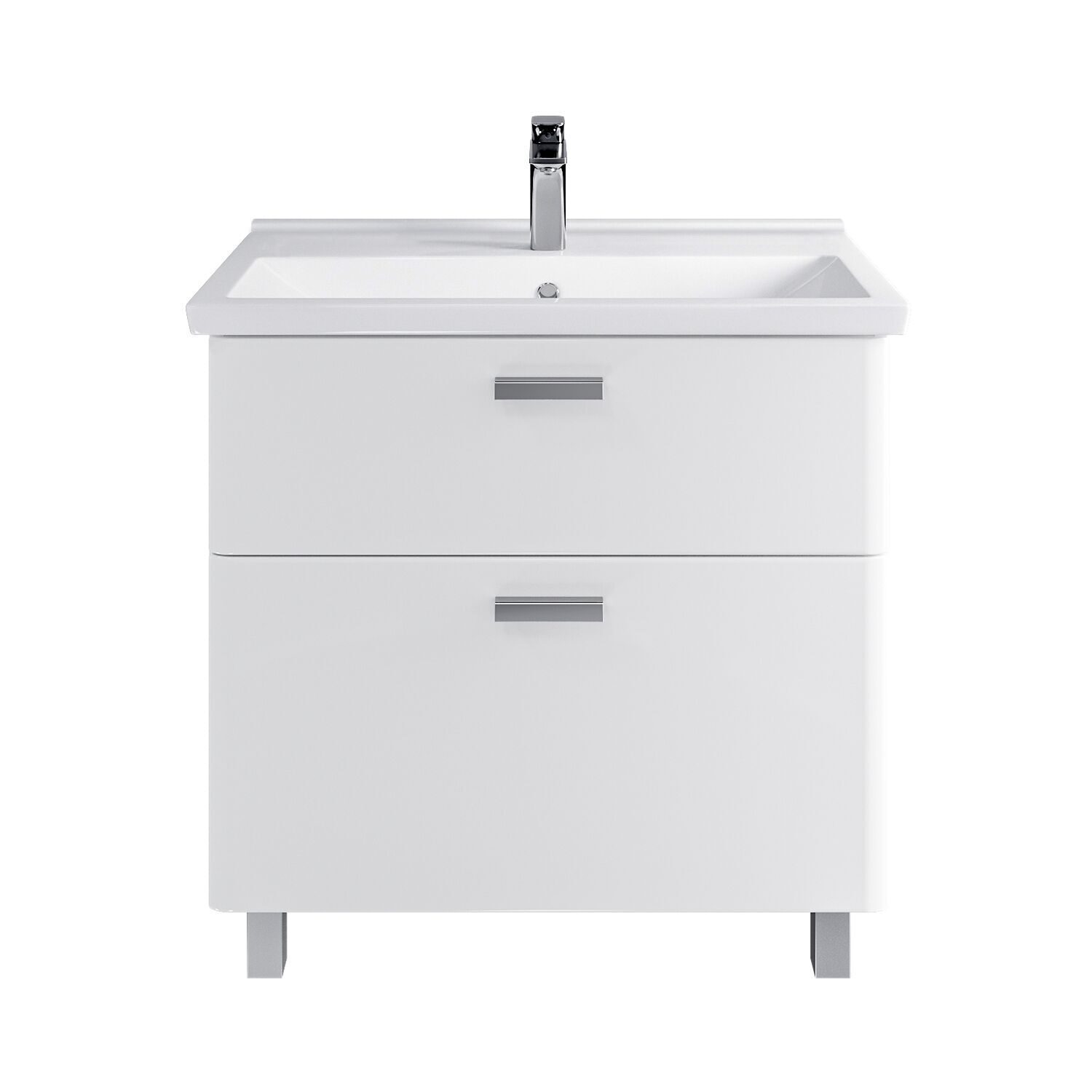 

Тумба с раковиной SanStar Gretta 80 напольная (раковина Фест 80), Белый, Gretta 80