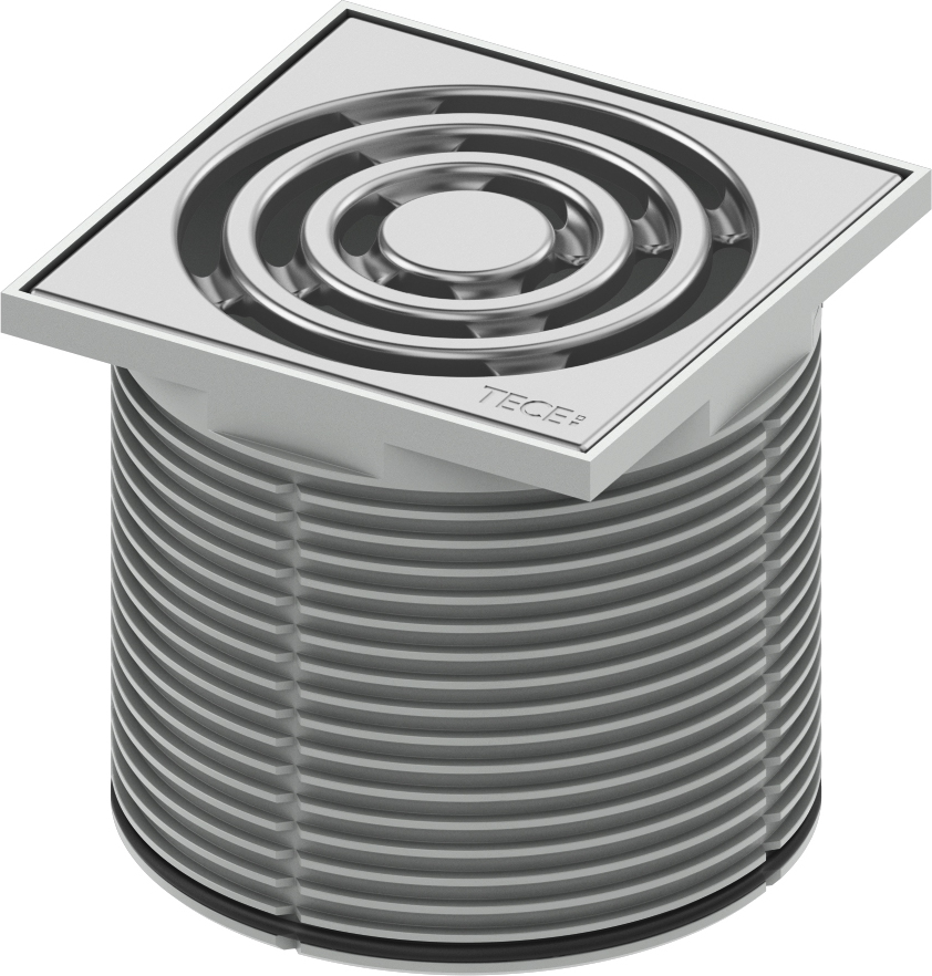 

Решетка TECE TECEdrainpoint S 3660001 с монтажным элементом, Серый, TECEdrainpoint S 366 00 01