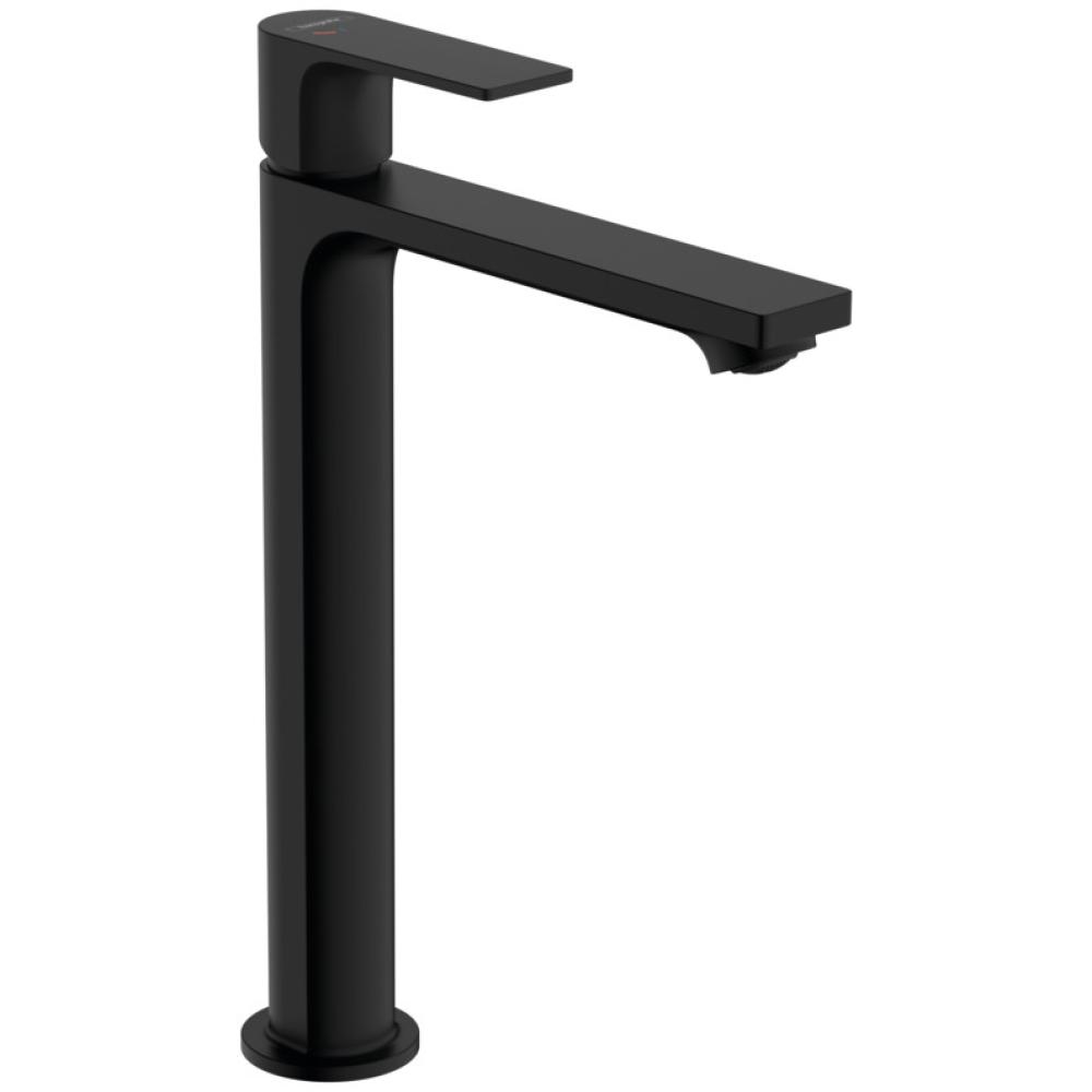 

Смеситель для раковины Hansgrohe Rebris E 240 CoolStart 72581670, со сливным гарнитуром, черный, Черный матовый, E 240 CoolStart 72581670