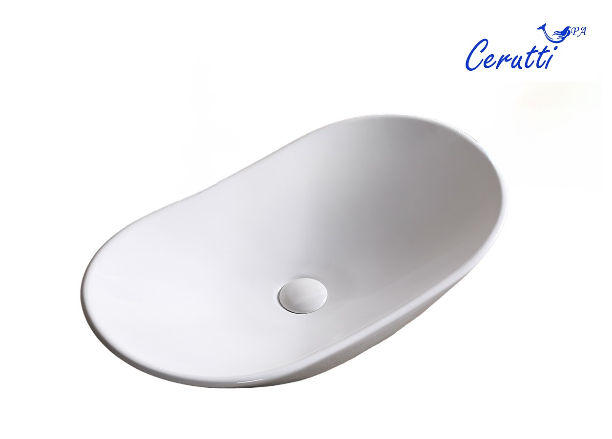 

Раковина Ceruttispa CR7031B 64х36 накладная, белый, CR7031B