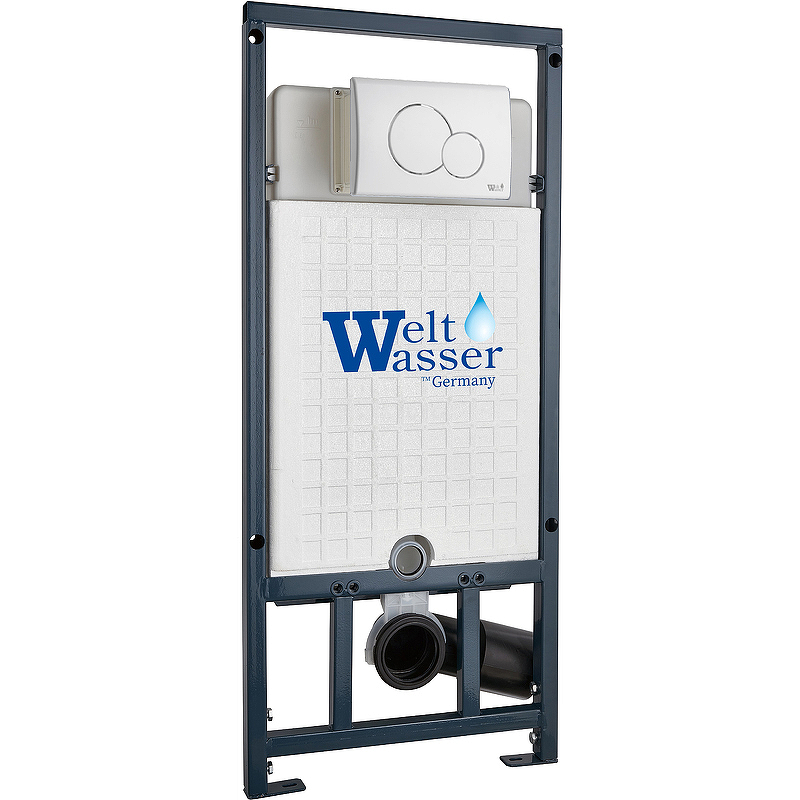 

Инсталляция для унитазов WeltWasser WW INS MARBERG 507 RD WT с круглой кнопкой белая, MARBERG 507 RD WT
