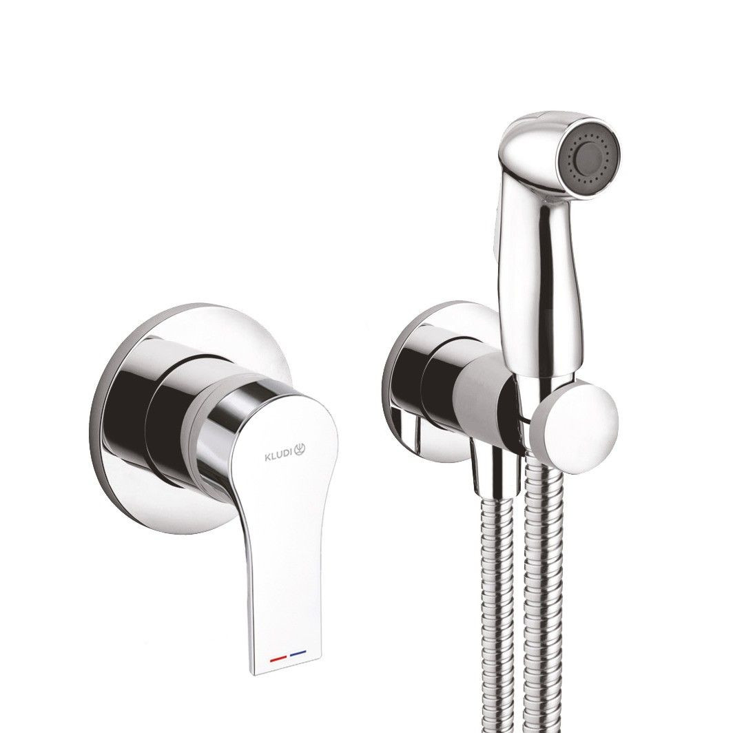 

Гигиенический душ Kludi Zenta SL 489990565 со смесителем, Хром, 489990565