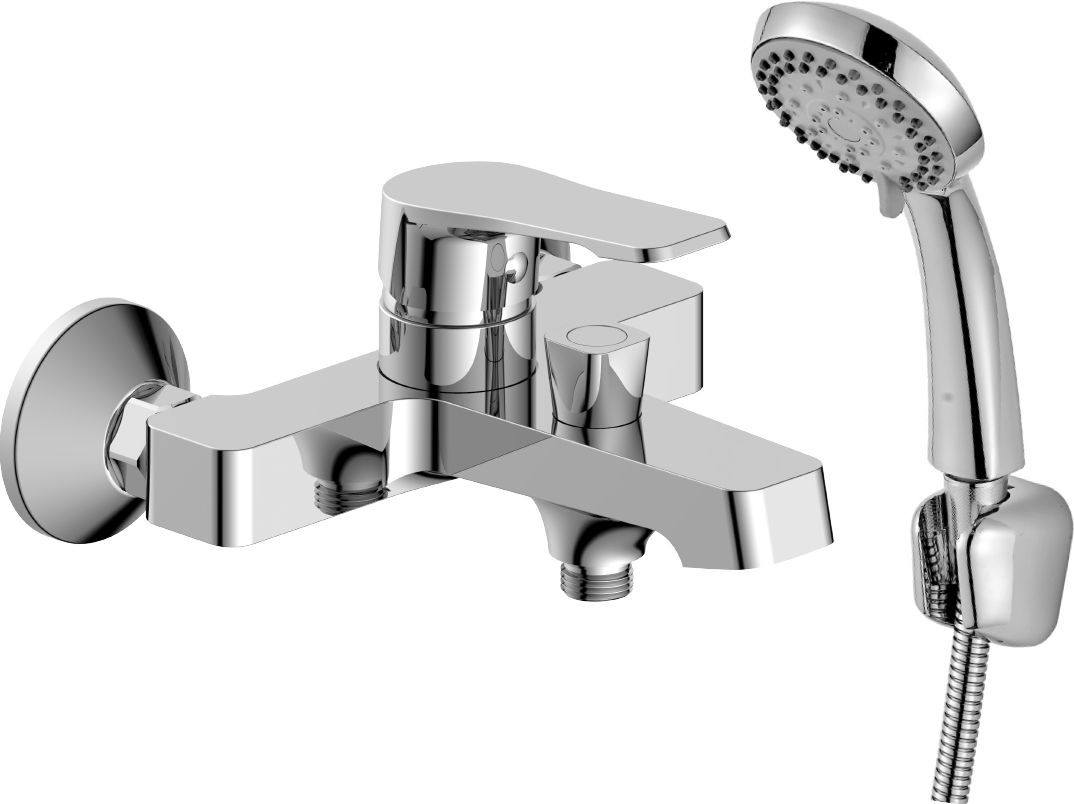 

Смеситель Decoroom SO23 DR23036 для ванны с душем, Хром, DR23036