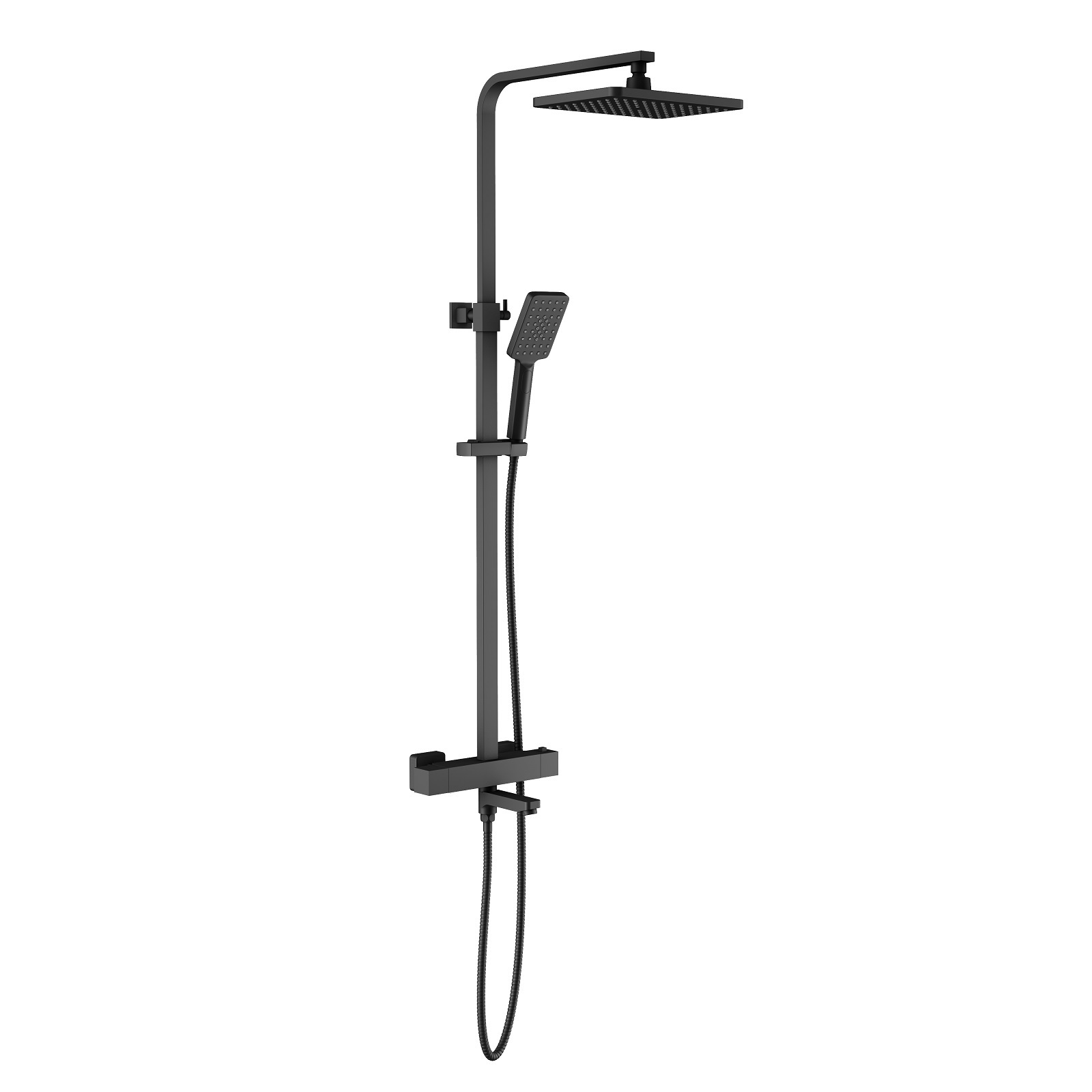 

Душевая стойка Timo Tetra-thermo SX-0169/03 с термостатом, черный матовый, SX-0169/03
